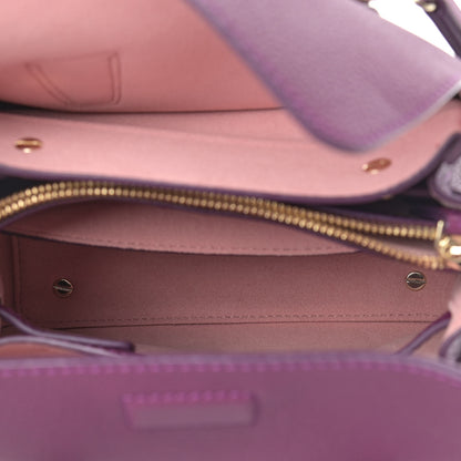 MCM Grained Calfskin Mini Milla Tote Purple 7 of 11