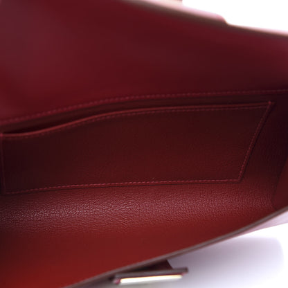 Hermes Tadelakt Medor 23 Clutch Rouge Vif 5 of 7