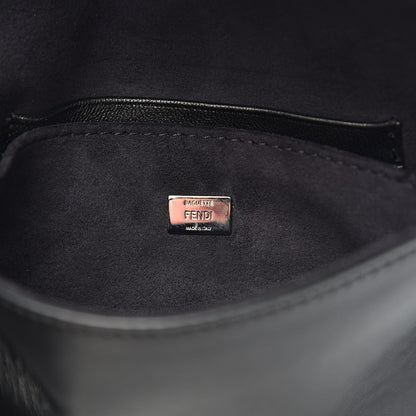 Fendi Shiny Nappa Rabbit Fur Crystal Flowerland Micro Buggie Baguette Black Mojito Multicolor 6 of 9