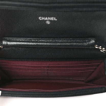 Chanel Caviar Quilted Wallet on Chain WOC Black 5 of 11