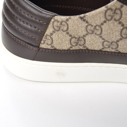 Gucci GG Supreme Monogram Men's Low Top Sneakers 10.5 Brown 12 of 14