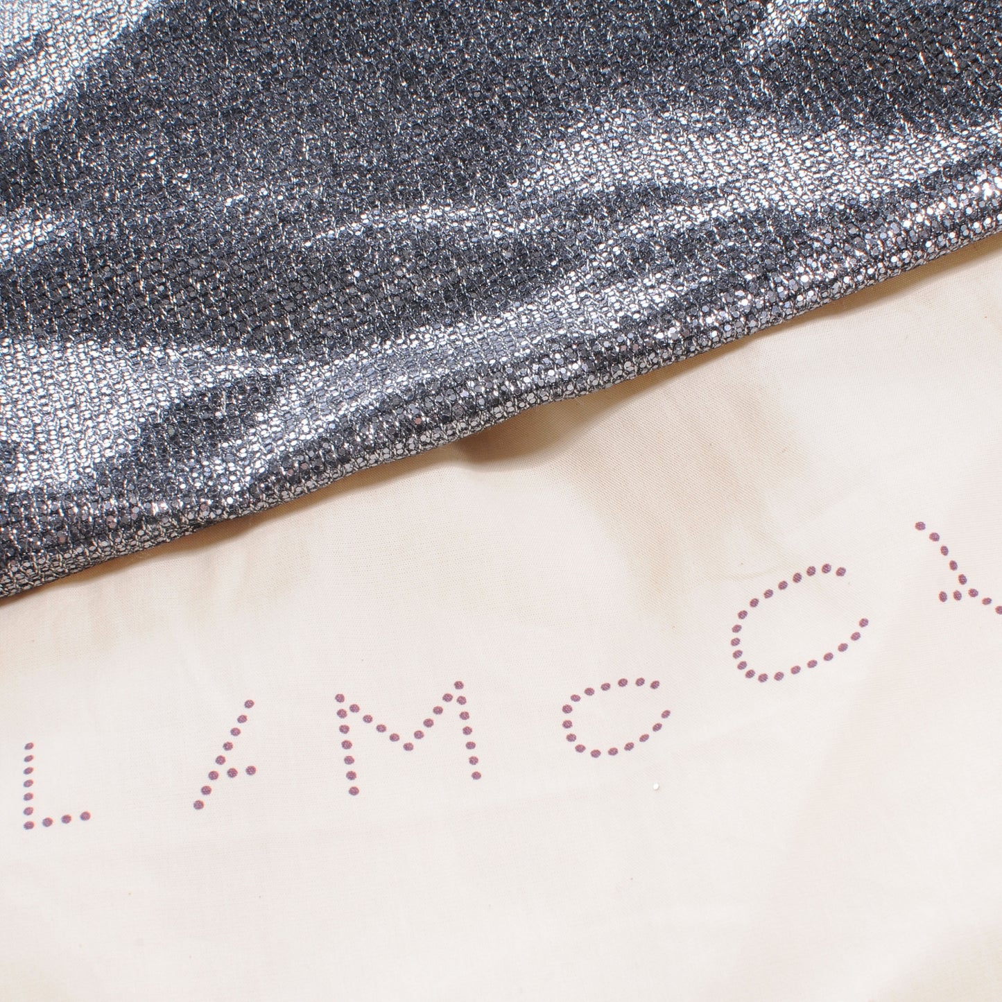 Metallic Linen Falabella Silver