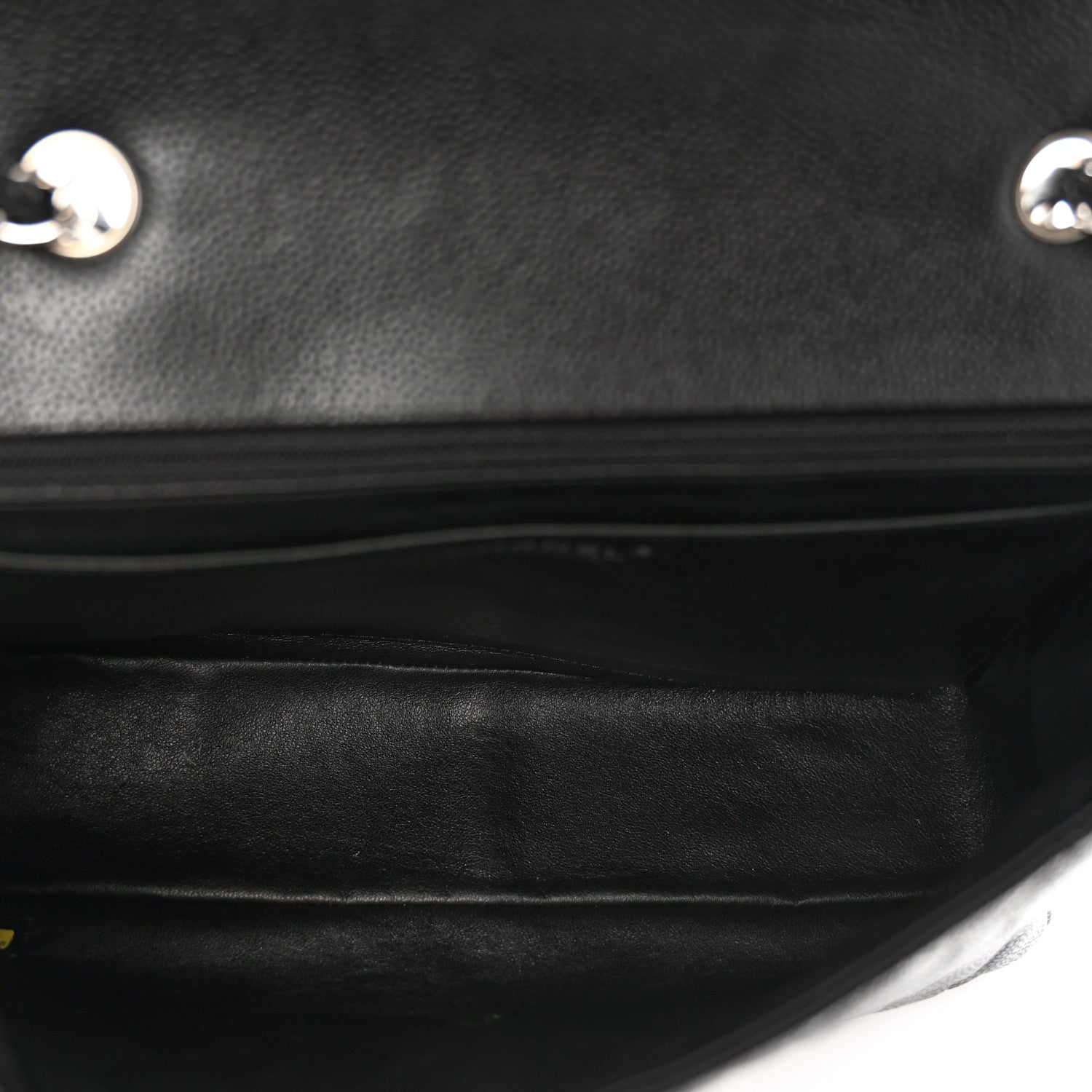 Chanel Caviar Quilted Jumbo Single Flap Black 5 of 10