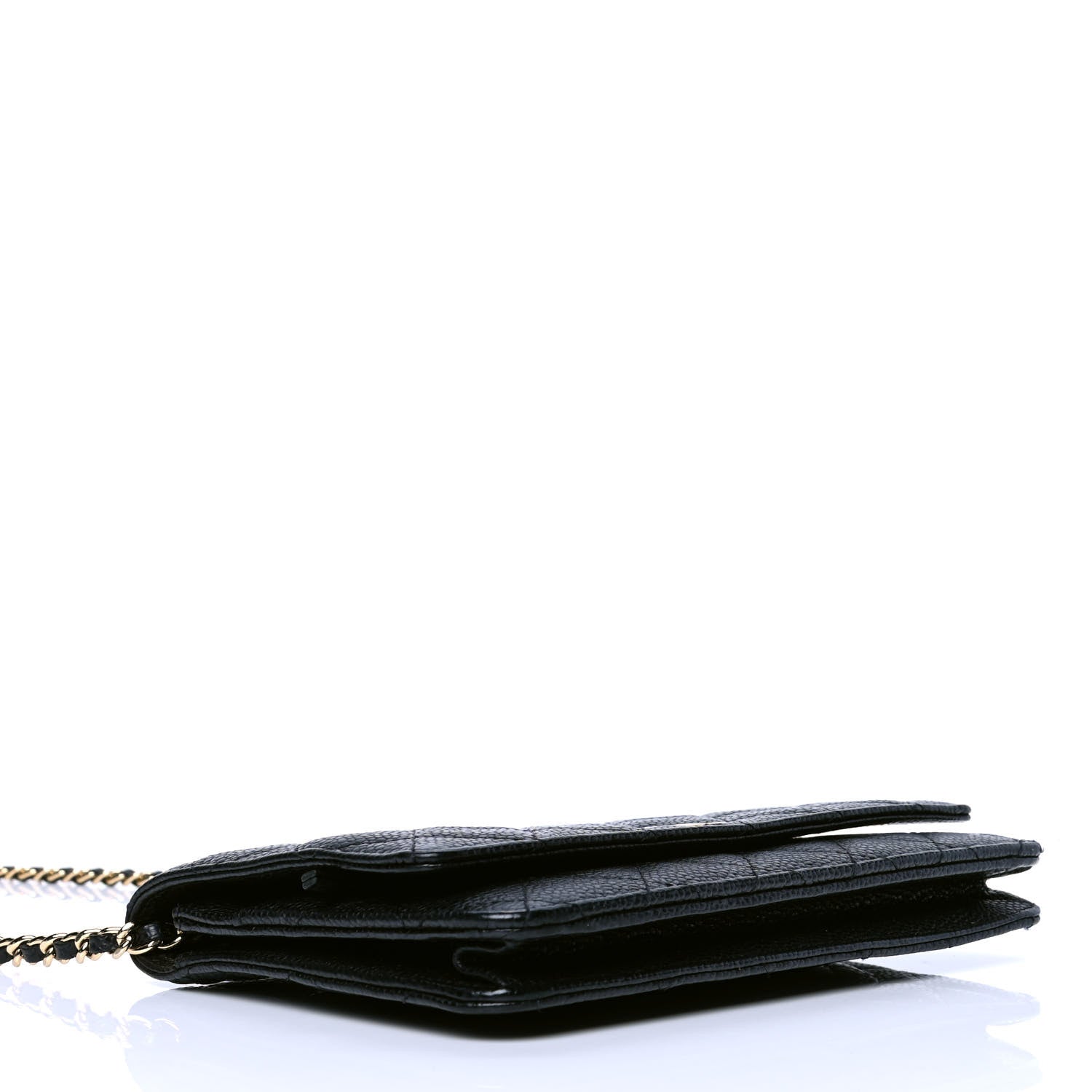 Chanel Caviar Quilted Wallet On Chain WOC Black 3 of 4