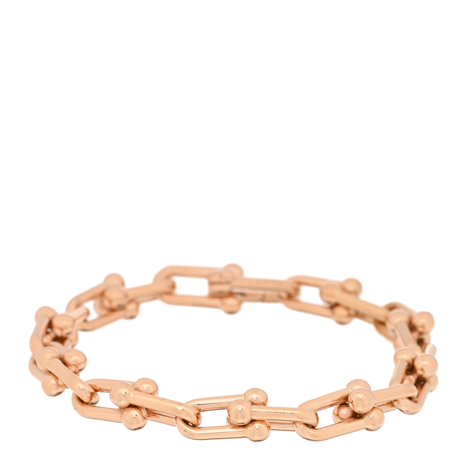 Tiffany 18K Rose Gold Medium HardWear Link Bracelet 1 of 3