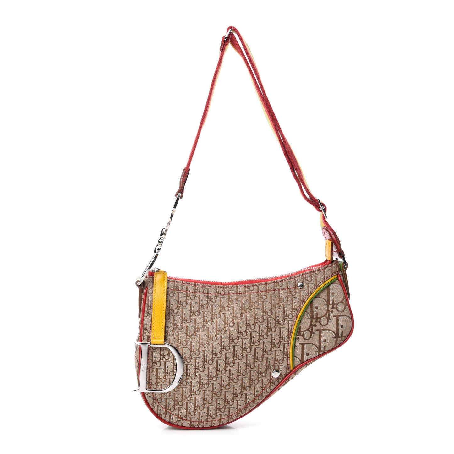 Monogram Rasta Saddle Pochette Beige