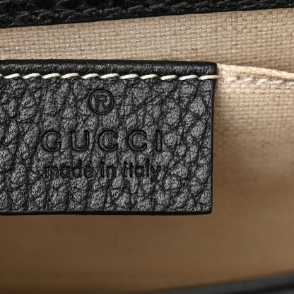 Gucci Dollar Calfskin Crystal Web Mini Dionysus Bamboo Top Handle Bag Black Black Diamond 6 of 11