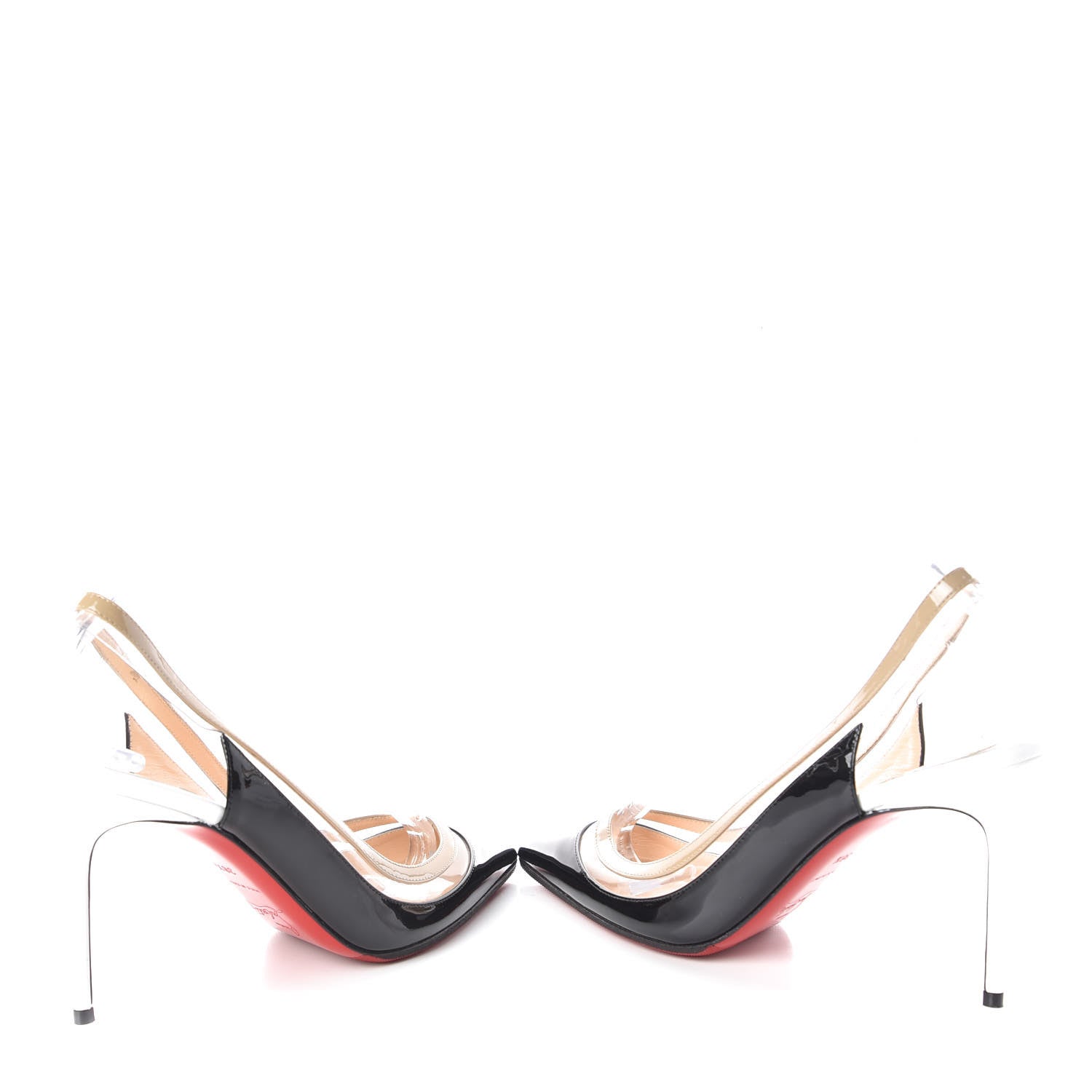 Christian Louboutin Patent PVC Paulina 100 Pumps 38.5 Black 6 of 10