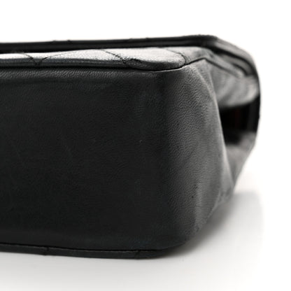 Chanel Lambskin Quilted Medium Double Flap Black 10 of 23
