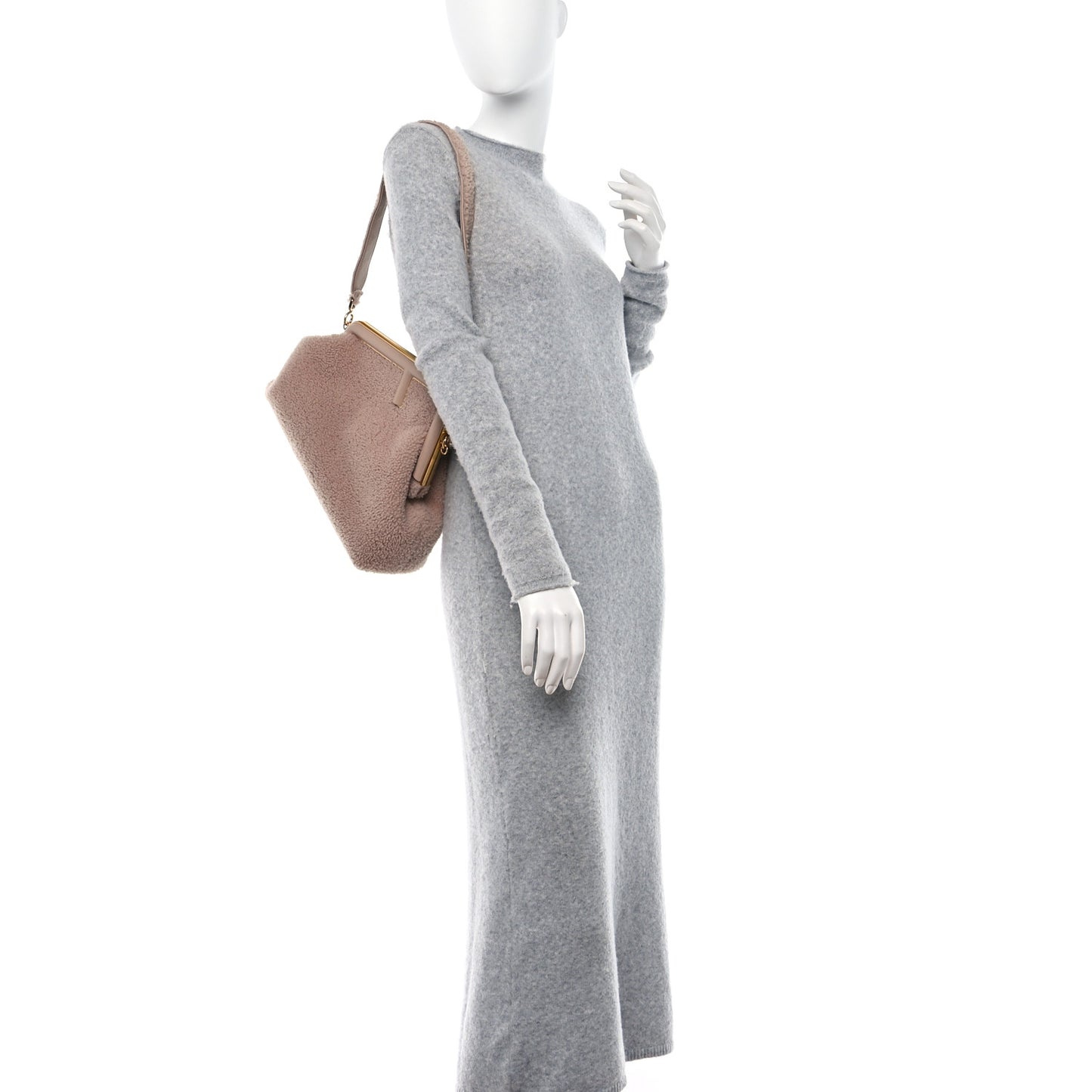 Shearling Medium Fendi First Rosa Plaster