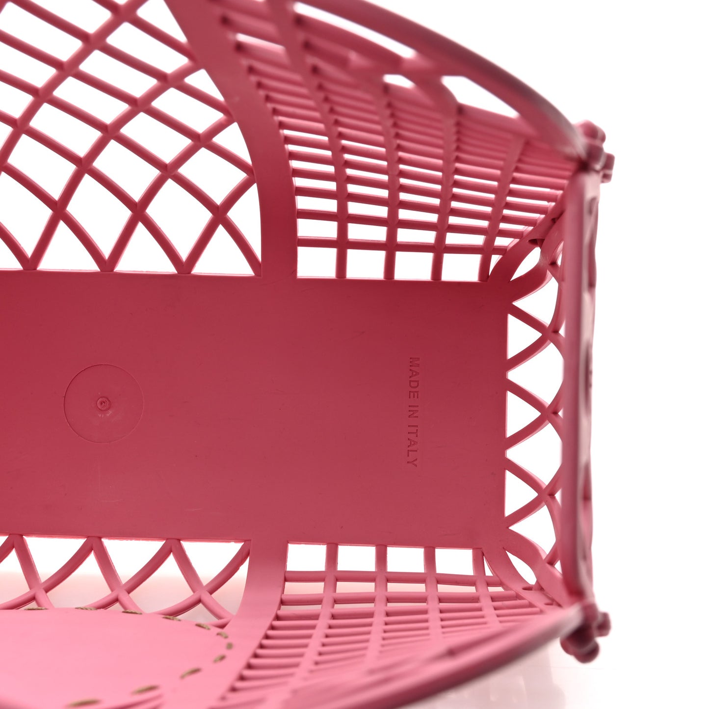 Recycled Plastic Vitello Liberty Matte Small Fendi Basket Rosa