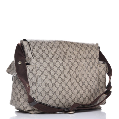 Gucci GG Plus Monogram Messenger Diaper Bag Dark Brown 3 of 13