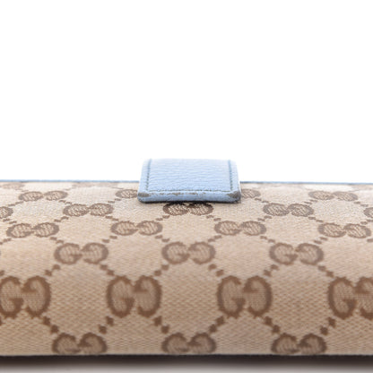 Gucci GG Plus Monogram Continental Flap Wallet Blue 11 of 11