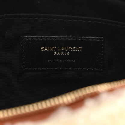 Saint Laurent Shearling Monogram Lou Belt Bag Beige 6 of 12