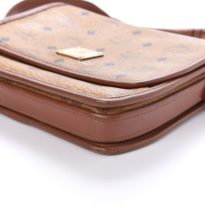 MCM Visetos Small Flap Shoulder Bag Cognac 7 of 14