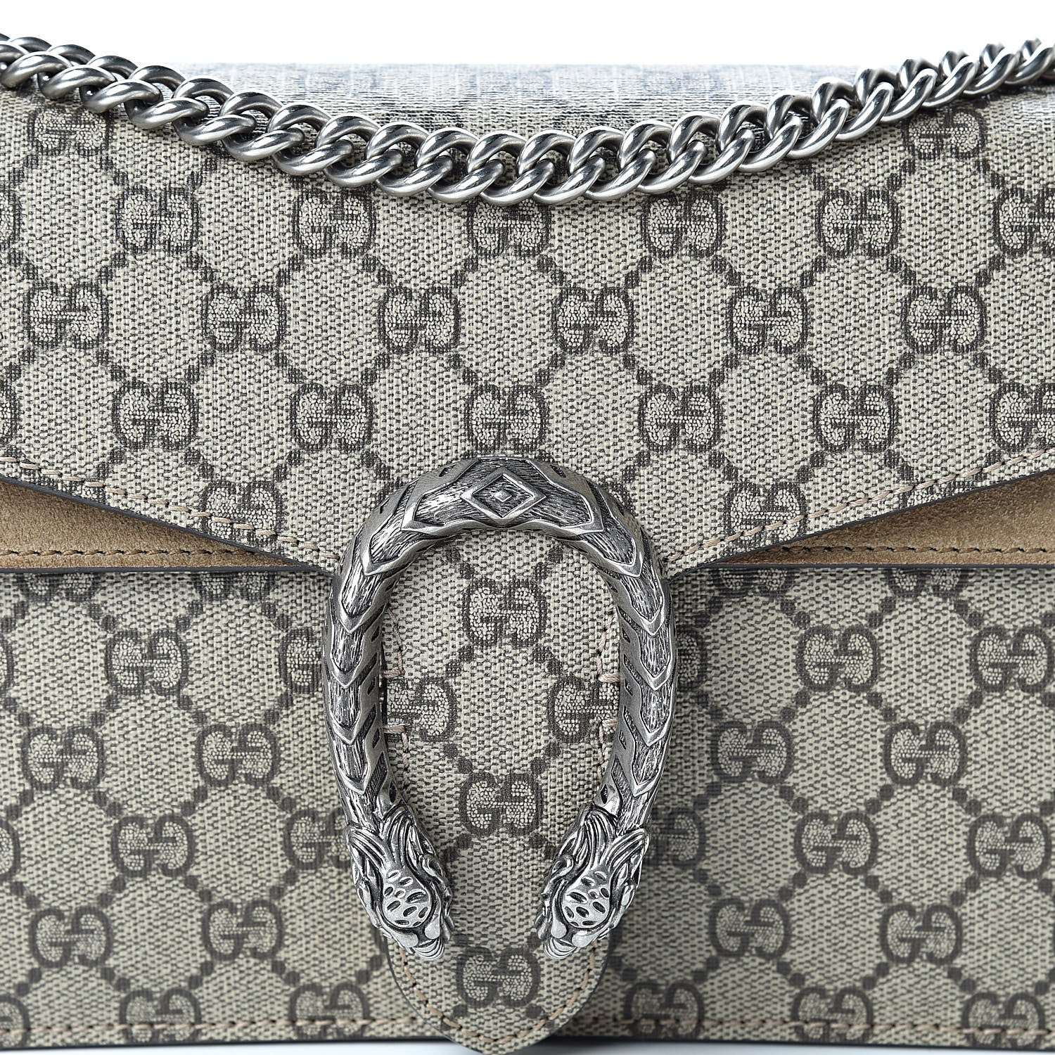 Gucci GG Supreme Monogram Small Dionysus Shoulder Bag Taupe 7 of 14