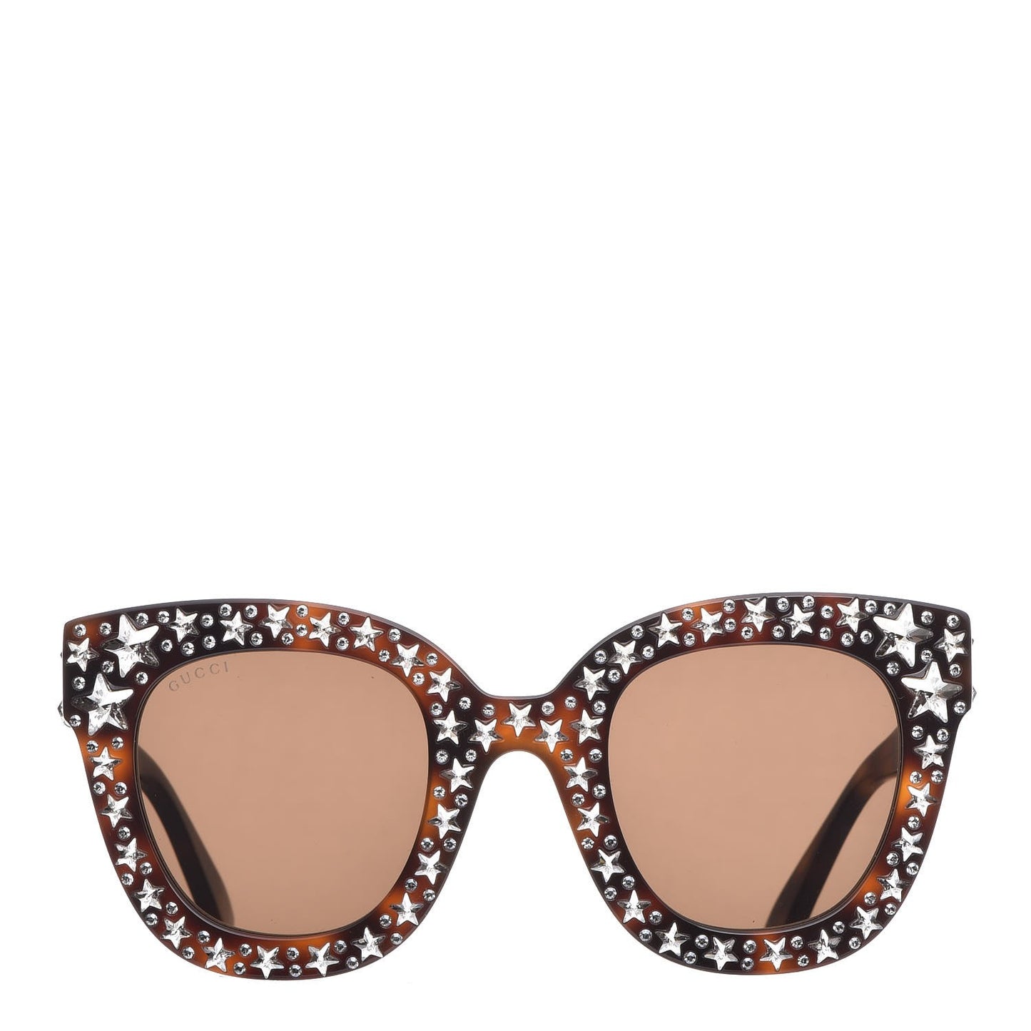 Acetate Stars Cat Eye Sunglasses GG0116S Havana