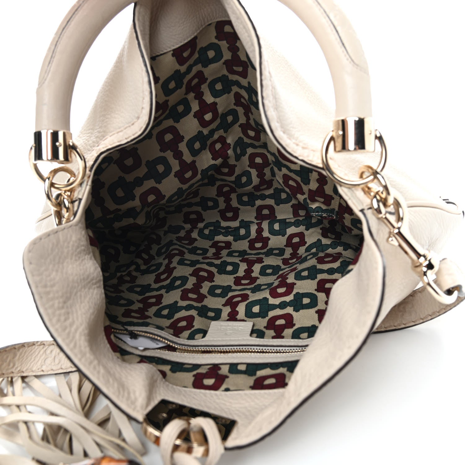 Gucci Calfskin Medium Indy Top Handle Bag Off White 4 of 9