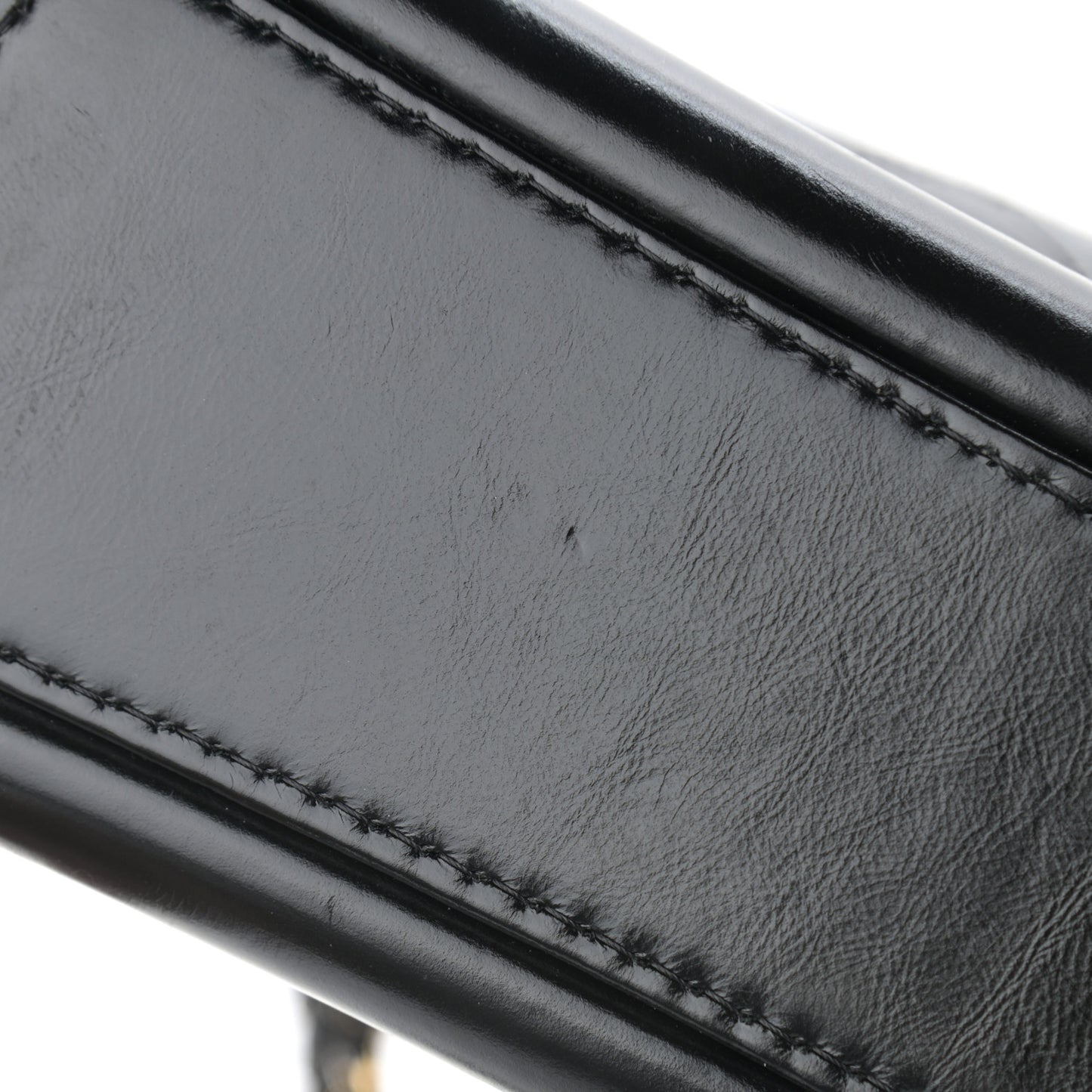 Aged Calfskin Quilted Large Gabrielle Hobo Black