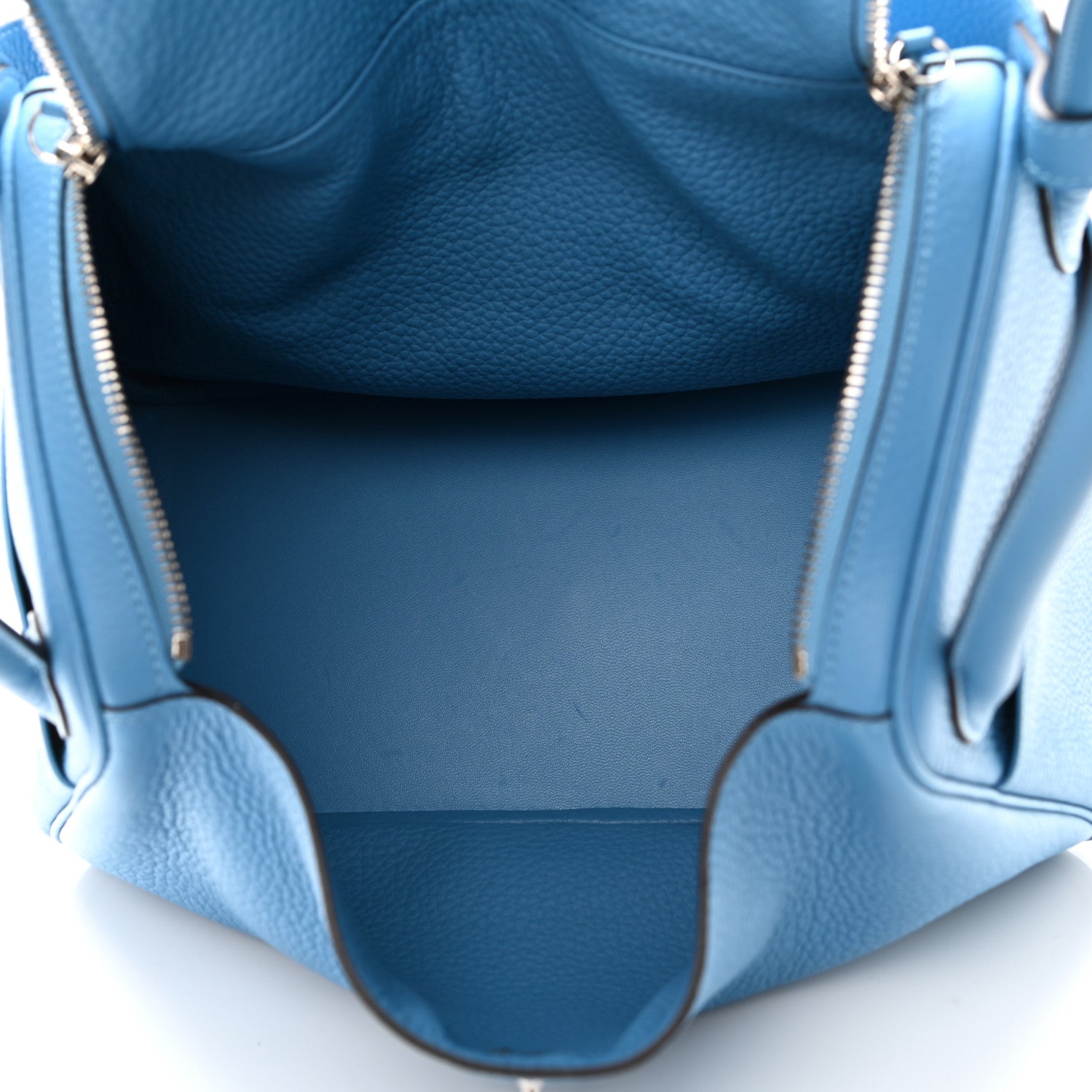 Hermes Taurillon Clemence Lindy 30 Bleu Paradis 4 of 9