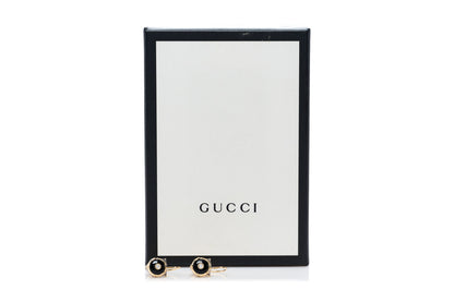 Gucci 18K Yellow Gold Diamond Black Onyx Le Marche Des Merveilles Feline Earrings 6 of 6