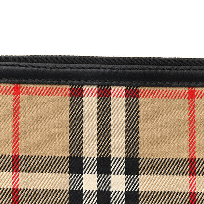 Burberry Vintage Check Calfskin Olympia Slim Pouch Archive Beige 7 of 9