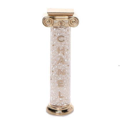 Chanel Pearl Ancient Greek Column Brooch Gold 1 of 5