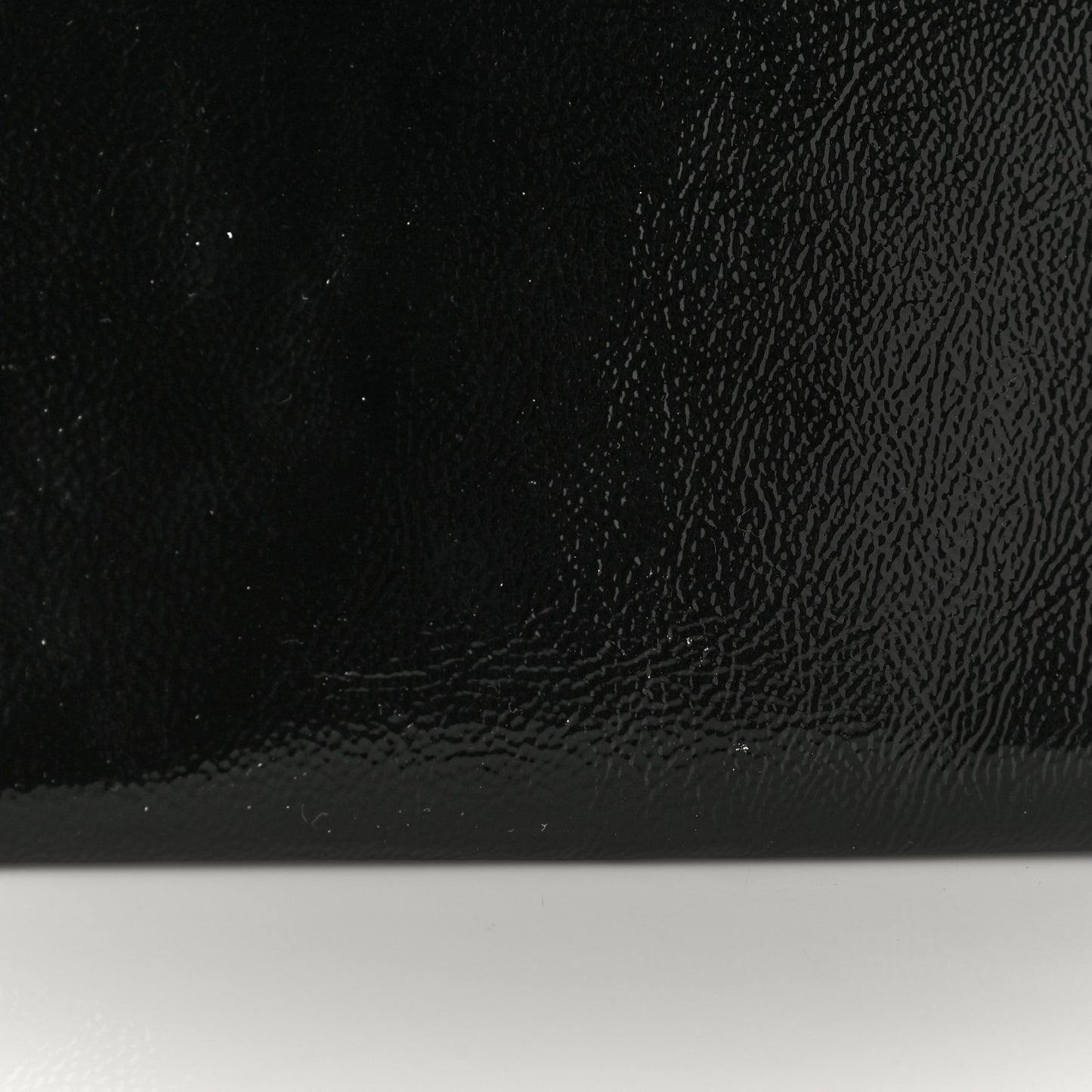 Textured Patent Monogram Small Belle De Jour Clutch Black