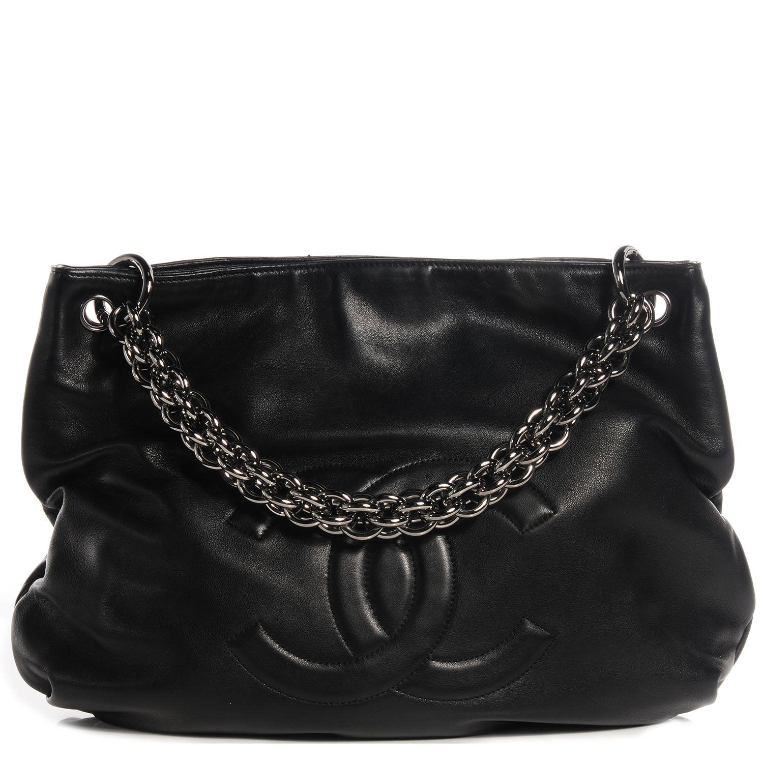 Chanel Lambskin Soft and Chain Small Hobo Black 1 of 7