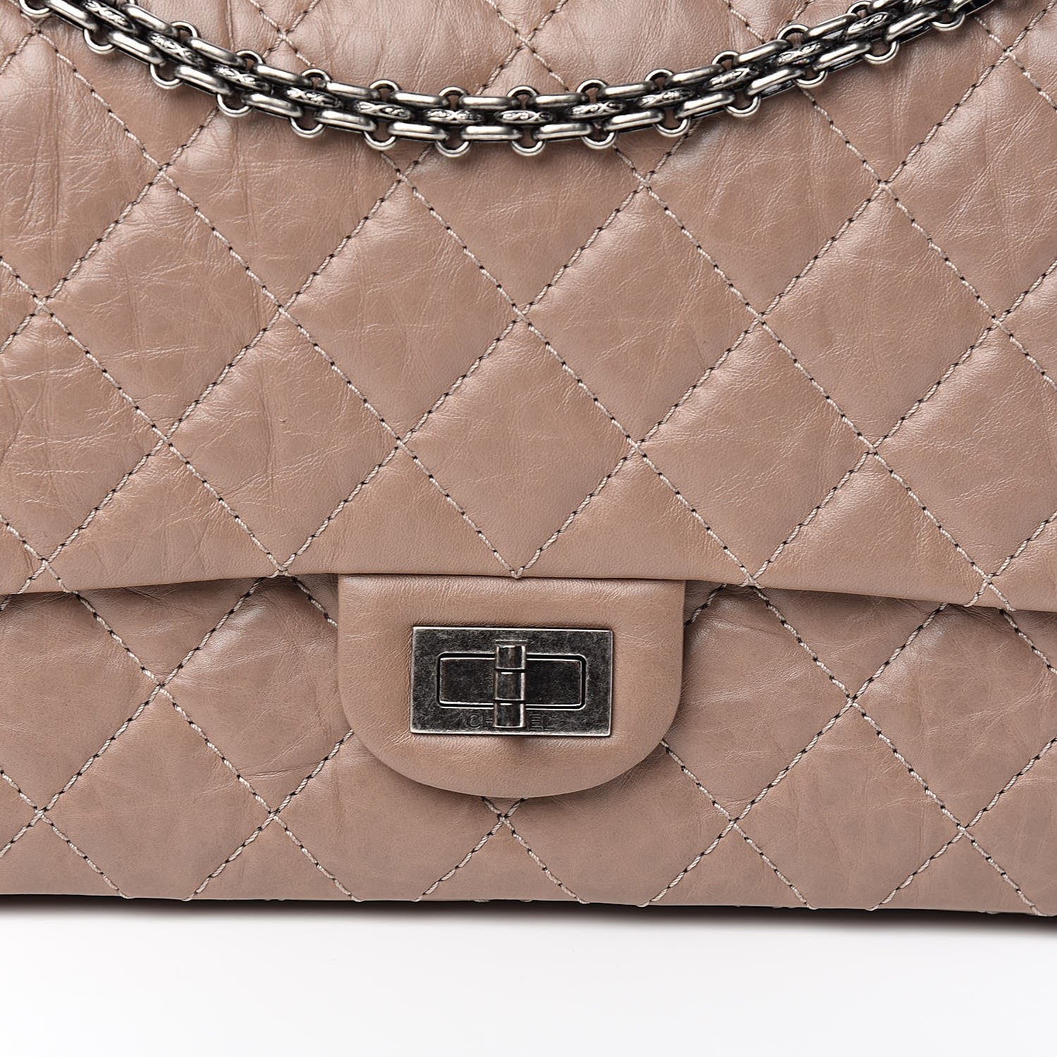 Chanel Aged Calfskin Quilted 2.55 Reissue 226 Flap Light Brown 9 of 9
