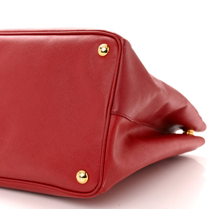 Prada Saffiano Lux Large Tote Fuoco 11 of 18