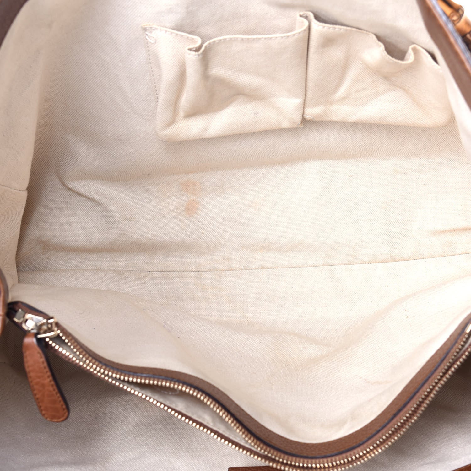 Gucci Monogram Cellarius Calfskin Medium Bella Tote Beige Ebony Cuir 5 of 11