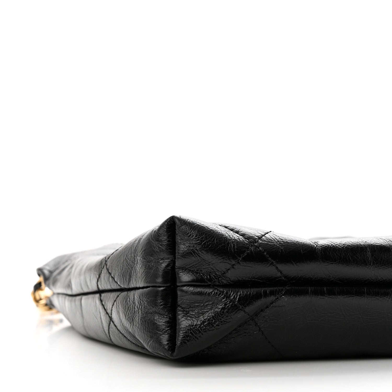 Chanel Shiny Crumpled Calfskin Quilted Pearl Mini Chanel 22 Black 9 of 11