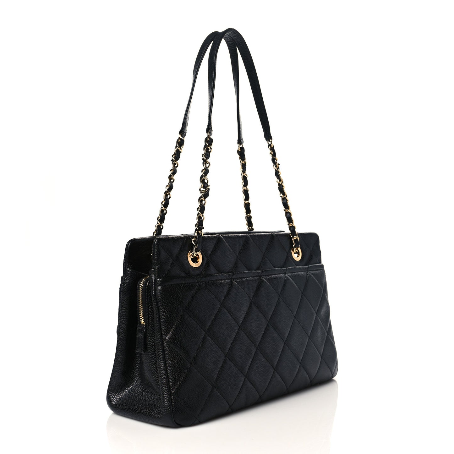 Caviar Quilted CC Timeless Soft Tote Black
