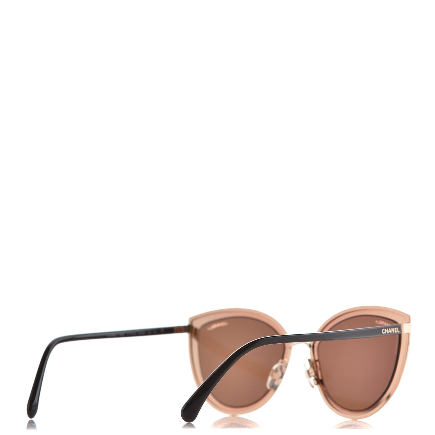 Chanel Metal Cat Eye Sunglasses 4222 Pink Gold 3 of 8