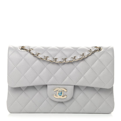 Chanel Caviar Quilted Small Double Flap Grey 1 of 4