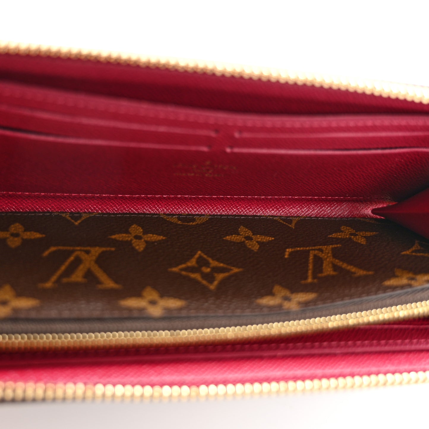 Monogram Clemence Wallet Fuchsia