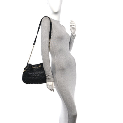 Christian Dior Lambskin Supple Macrocannage Medium Ammi Bag Black 2 of 11