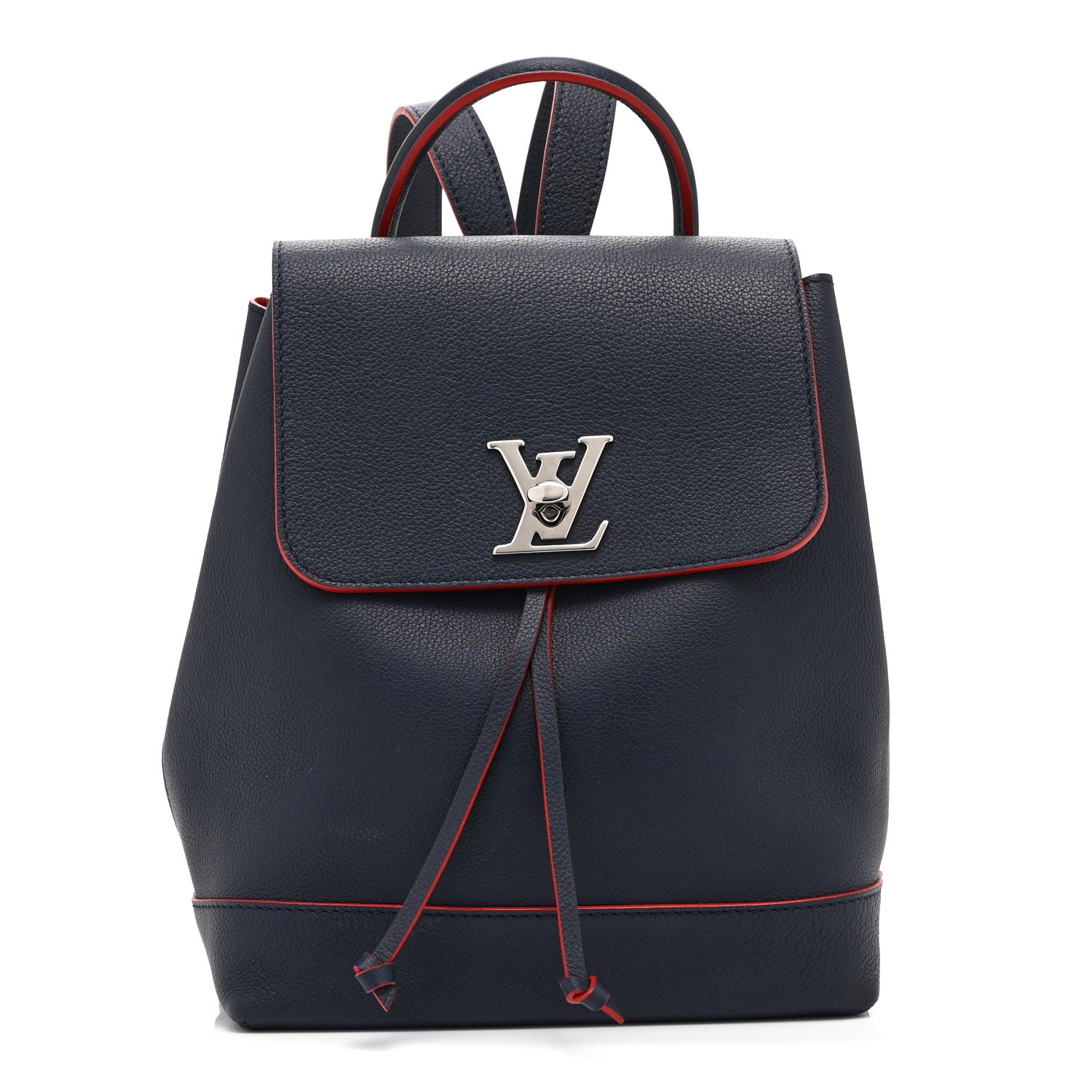 Louis Vuitton Soft Calfskin Lockme Backpack Marine Rouge 1 of 10
