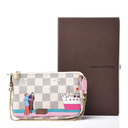 Louis Vuitton Damier Azur 2016 Christmas Animation Mini Pochette Accessories 8 of 8