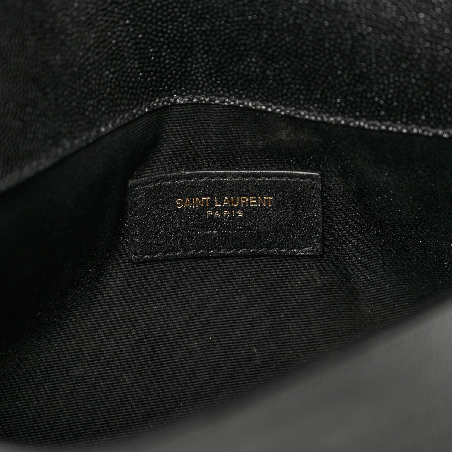 Saint Laurent Grain De Poudre Uptown Pouch Black 5 of 7