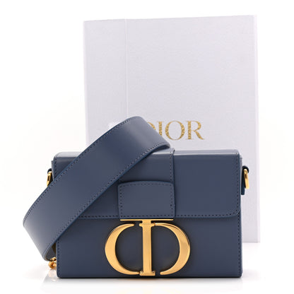 Christian Dior Box Calfskin 30 Montaigne Box Bag Blue 11 of 11