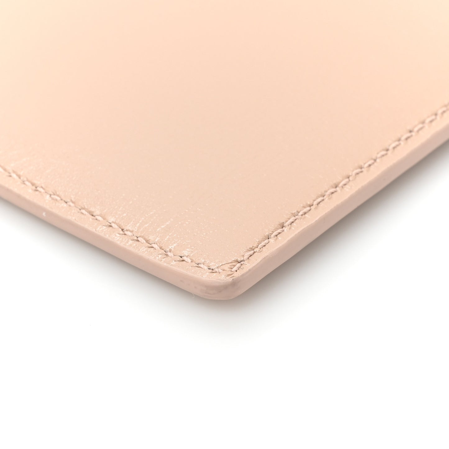 Calfskin Laser Cut Logo Pouch Sable