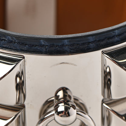 Hermes Matte Alligator Collier De Chien CDC Bracelet S Bleu De Malte 8 of 9