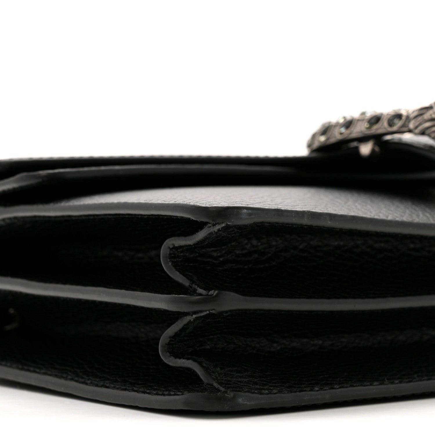 Gucci Pebbled Calfskin Small Dionysus Shoulder Bag Black 9 of 11