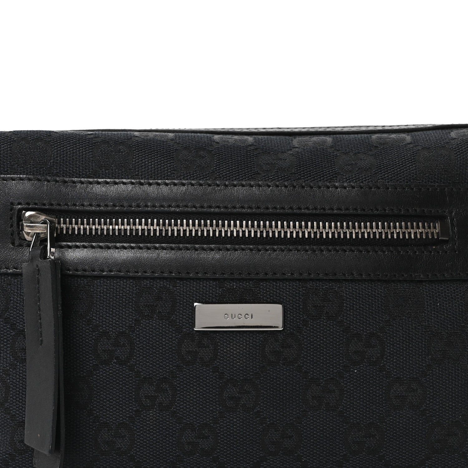 Gucci GG Canvas Monogram Shoulder Bag Black 8 of 10