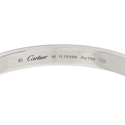 Cartier 18K White Gold LOVE Cuff Bracelet 16 3 of 4