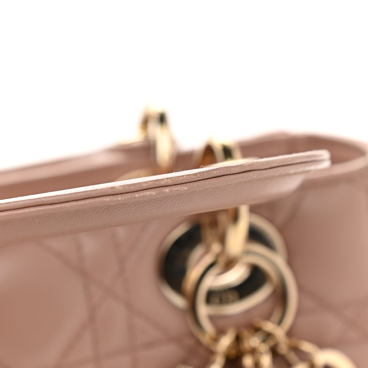 Lambskin Cannage Small Lady Dior Pink