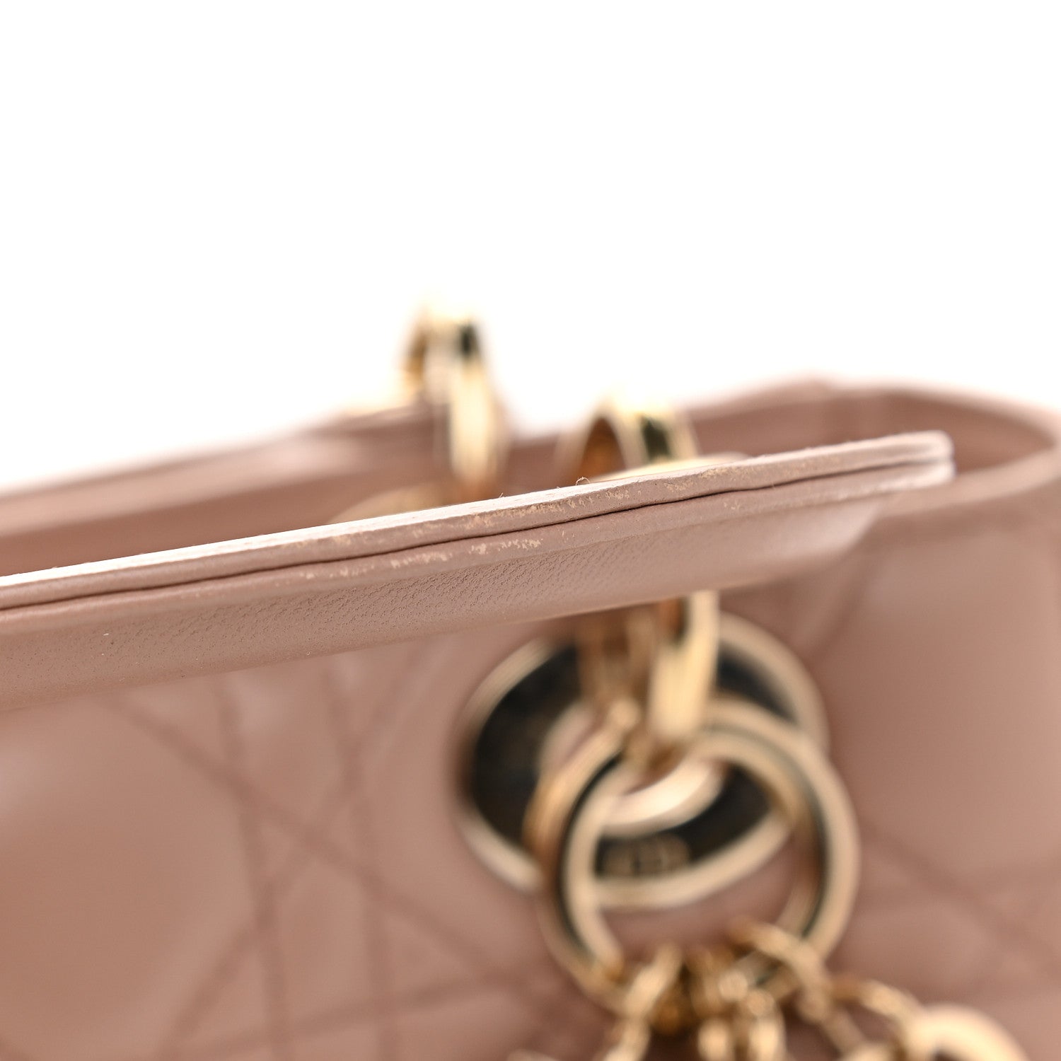 Christian Dior Lambskin Cannage Small Lady Dior Pink 12 of 13