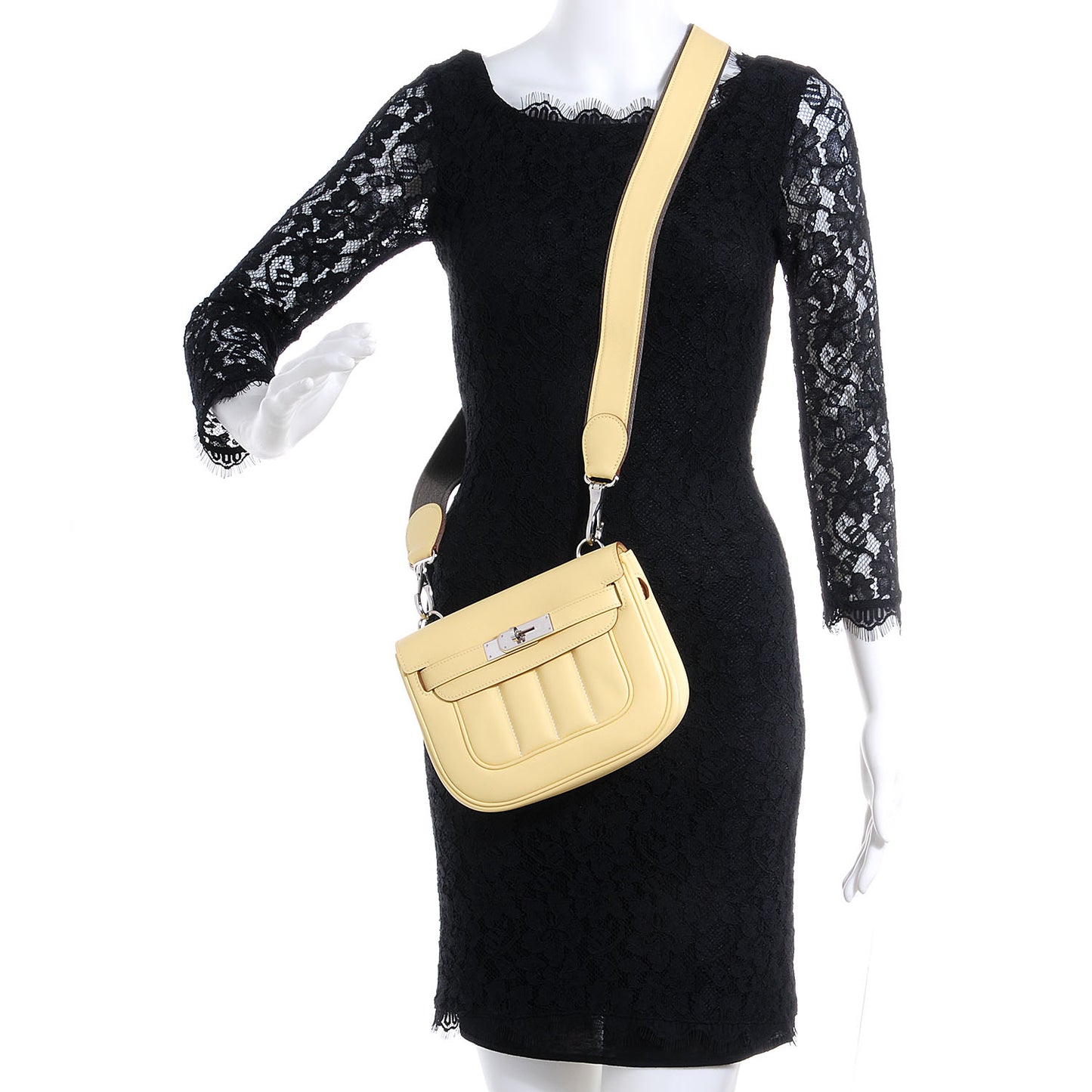 Veau Swift Mini Sac Berline Jaune Poussin